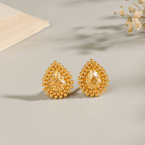 Devanshi Classic Pear Gold Earrings