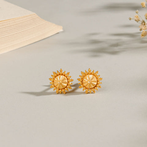 Pragya Sunshine Glow Gold Earrings