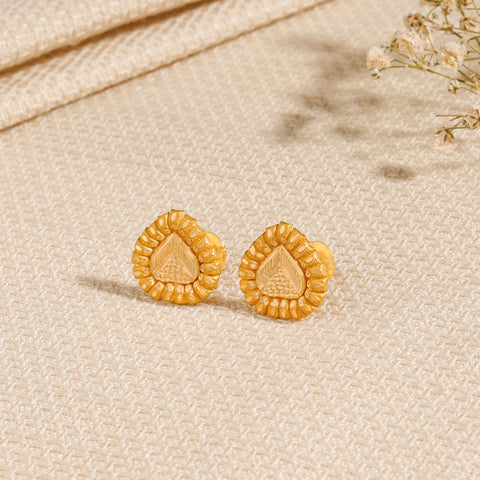 Myra Antique Blossom Gold Earrings