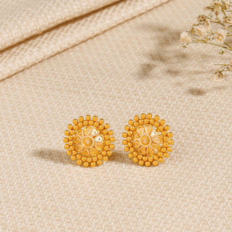 Pranika Classic Gold Earrings