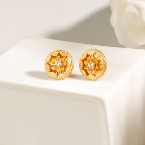 Navisha Glow Gold Earrings