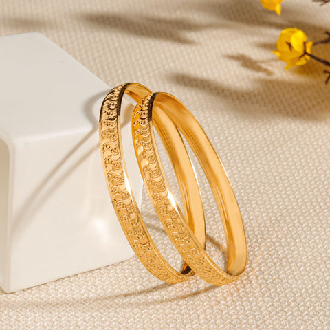 Tavishi Timeless Pattern Gold Bangles