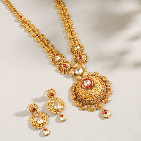 Kashvi Premium Gold Long Set