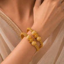 Anu Vintage Dome Beauty Gold Bangles