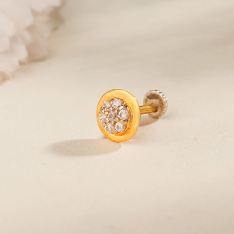 Reet Eternal Cluster Glow Gold Nose Pin