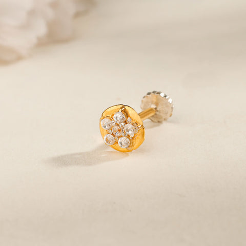 Reeva Petite Bloom Gold Nose Pin