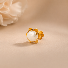Nitya Pure Pearl Beauty Gold Nose Pin