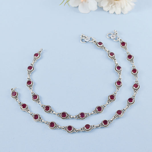 Neha Silver Anklets