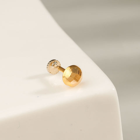 Mahira Single Stud Gold Nose Pin