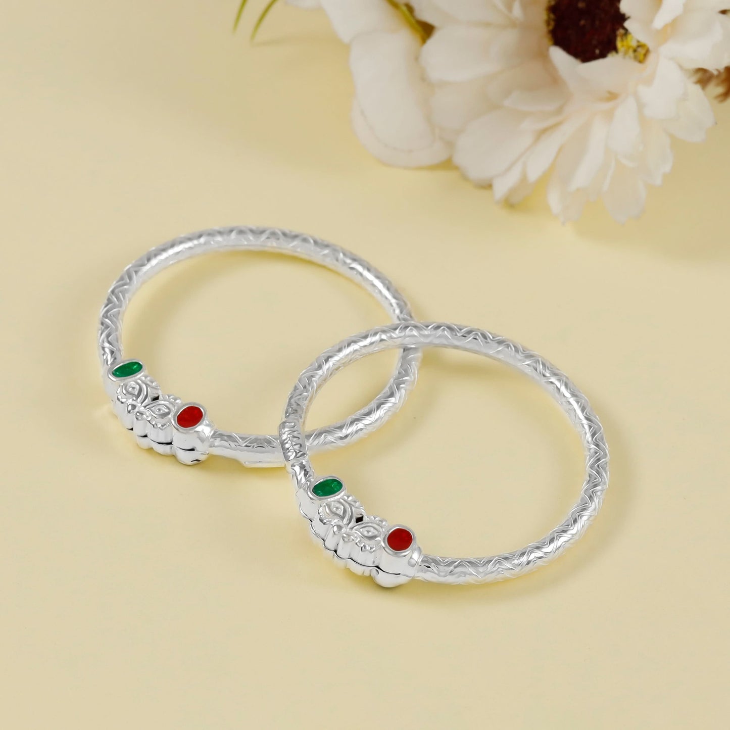 Beautiful Silver Baby Bangles