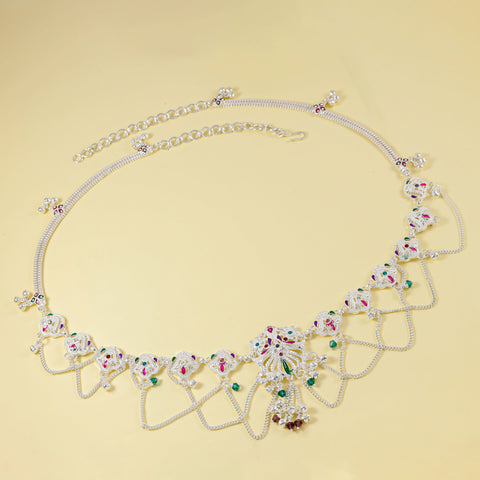 Hina Classy Silver Waist Chain