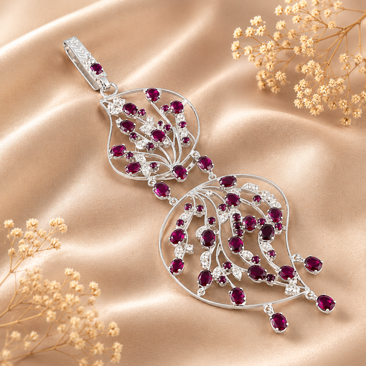 Madhavi Silver Waist Key Ring