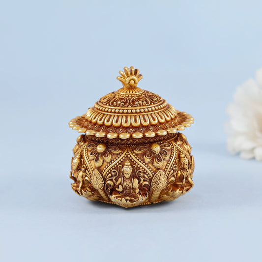Elegant  Maa Lakshmi Silver Box