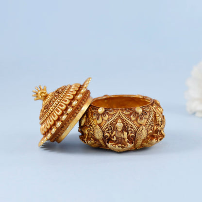 Elegant  Maa Lakshmi Silver Box