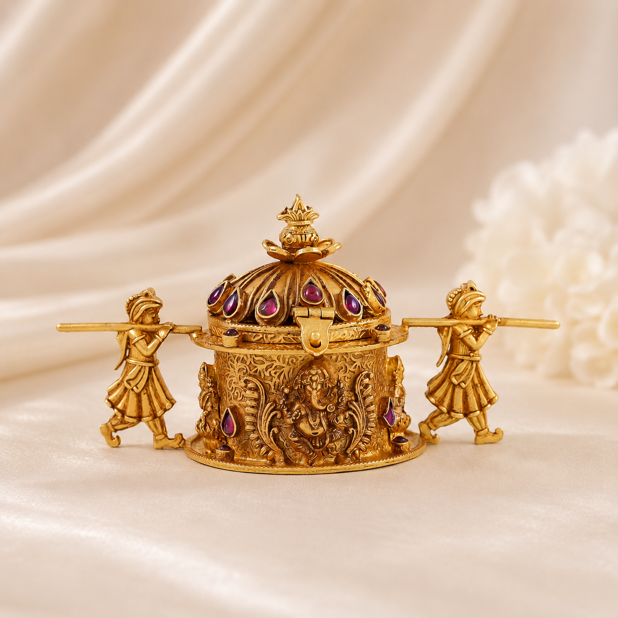 Divine Design Silver Sindoor Box