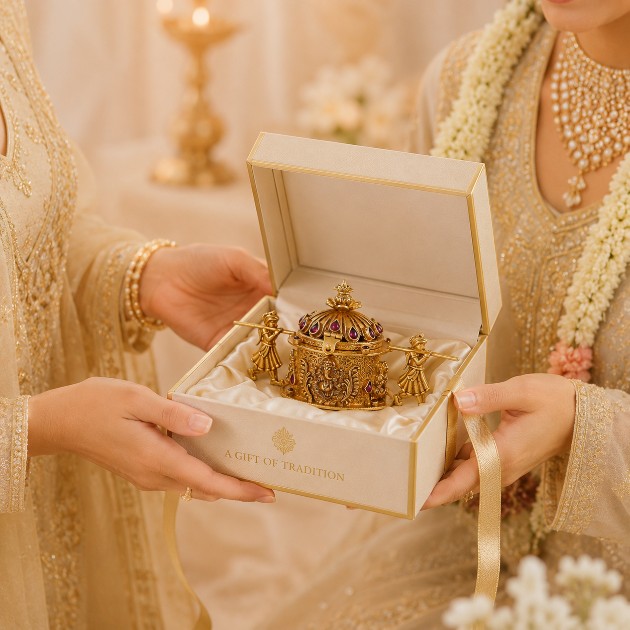 Divine Design Silver Sindoor Box