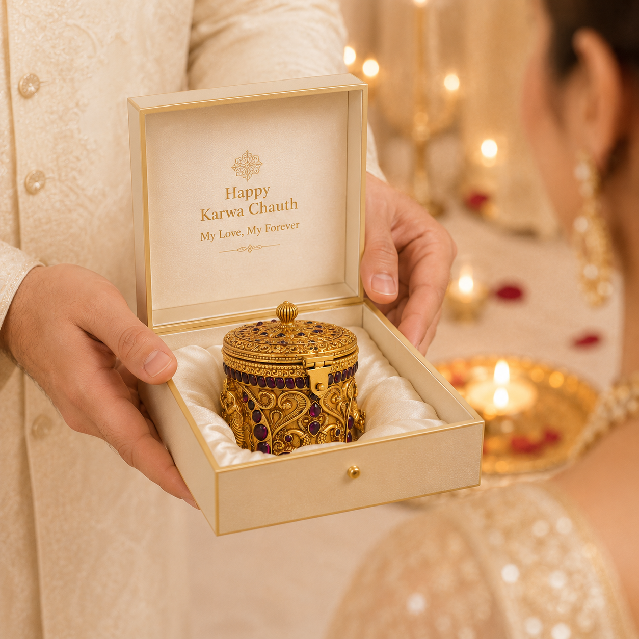 Boutique Silver Sindoor Box