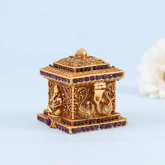 Beautiful Ganesha  Silver Box