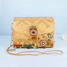 Fancy Golden Plated Silver Purse