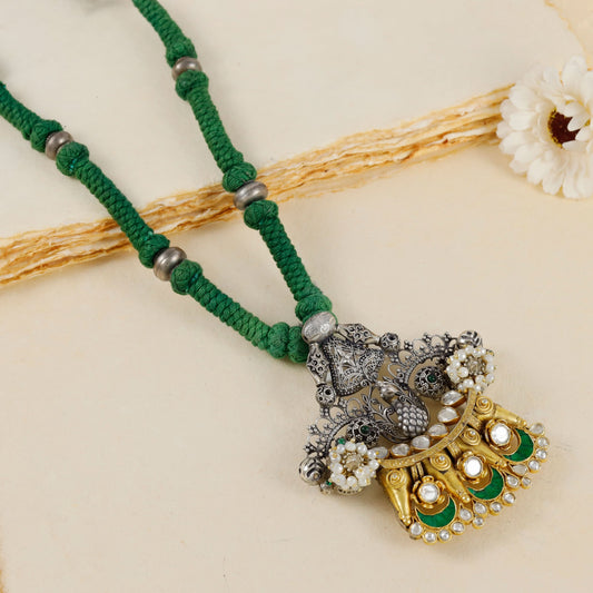 Charvi Tribal  Silver Necklace