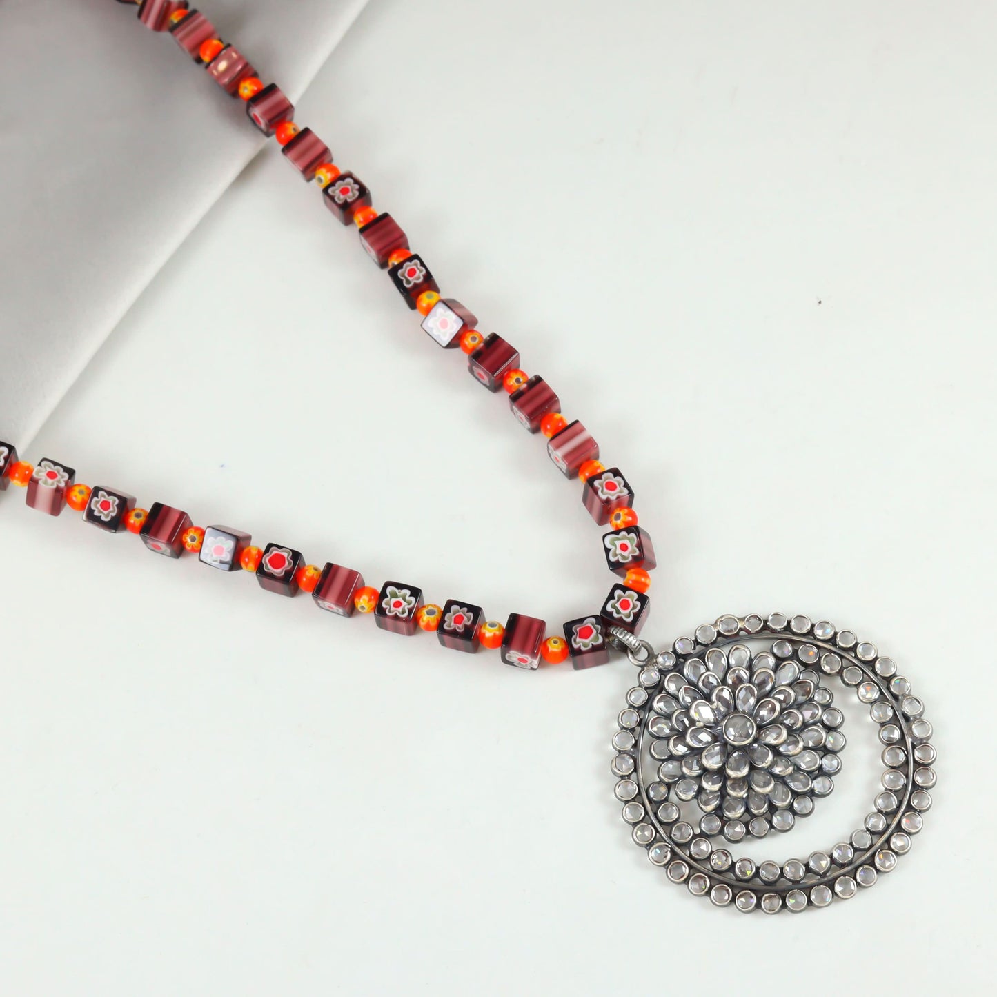 Sushmita Floral Design Colorful Necklace