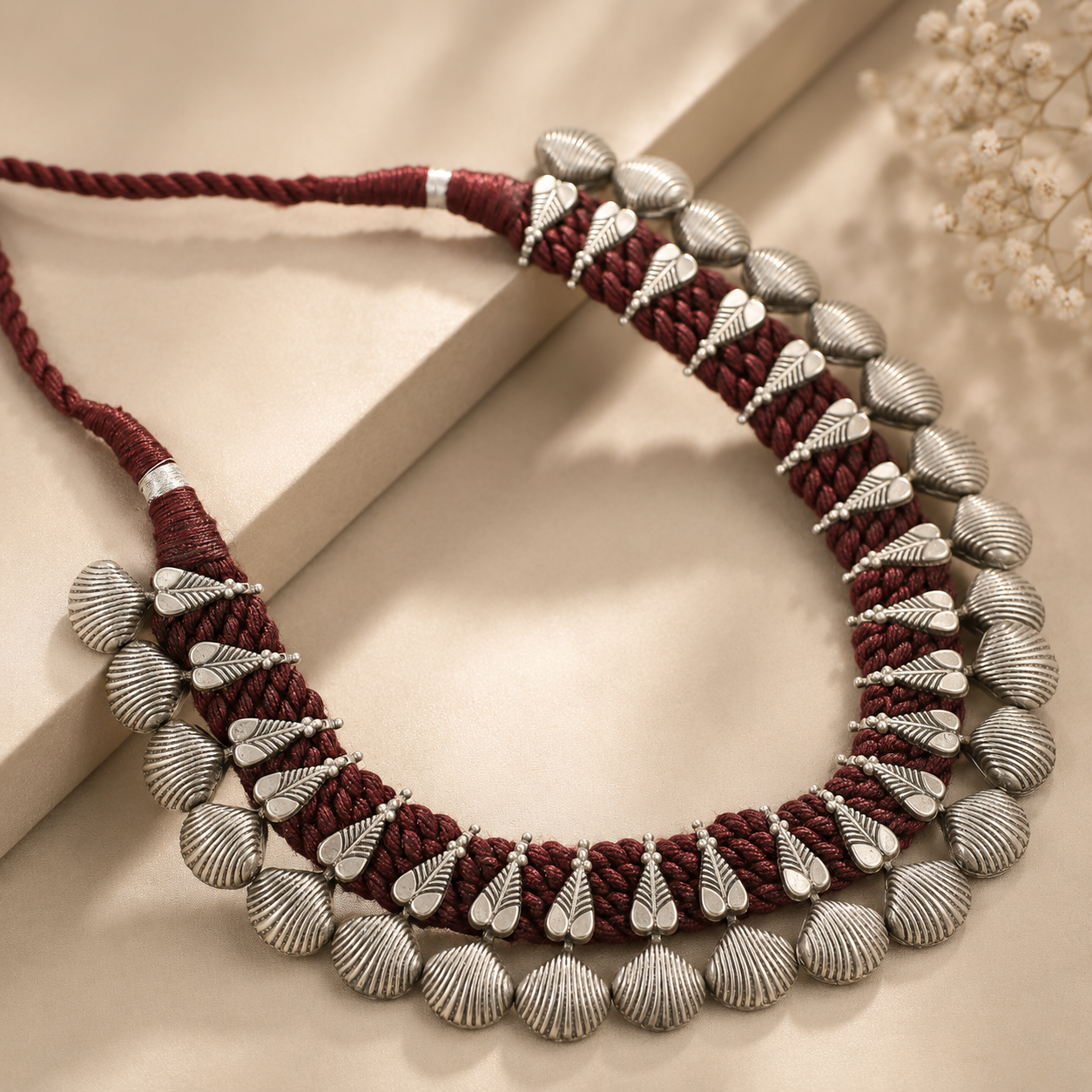 Riya Antique Silver Necklace