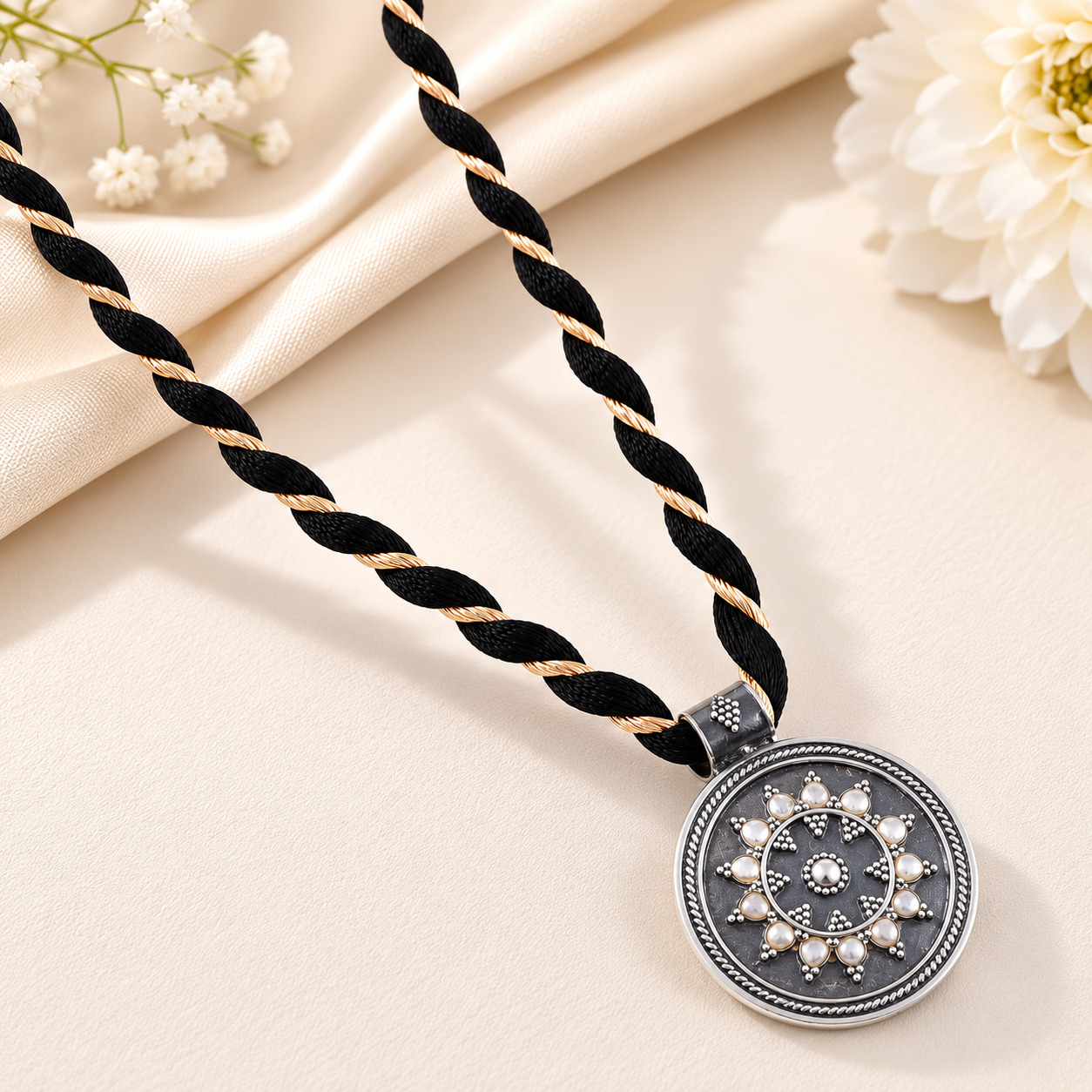 Riya Moonlight Silver Elegance Necklace