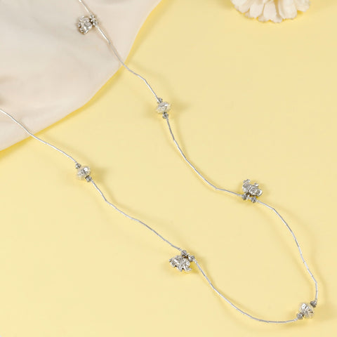Ishani Royal Elephant Silver Necklace