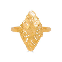 Vaanya Ornate Petal Gold Ring