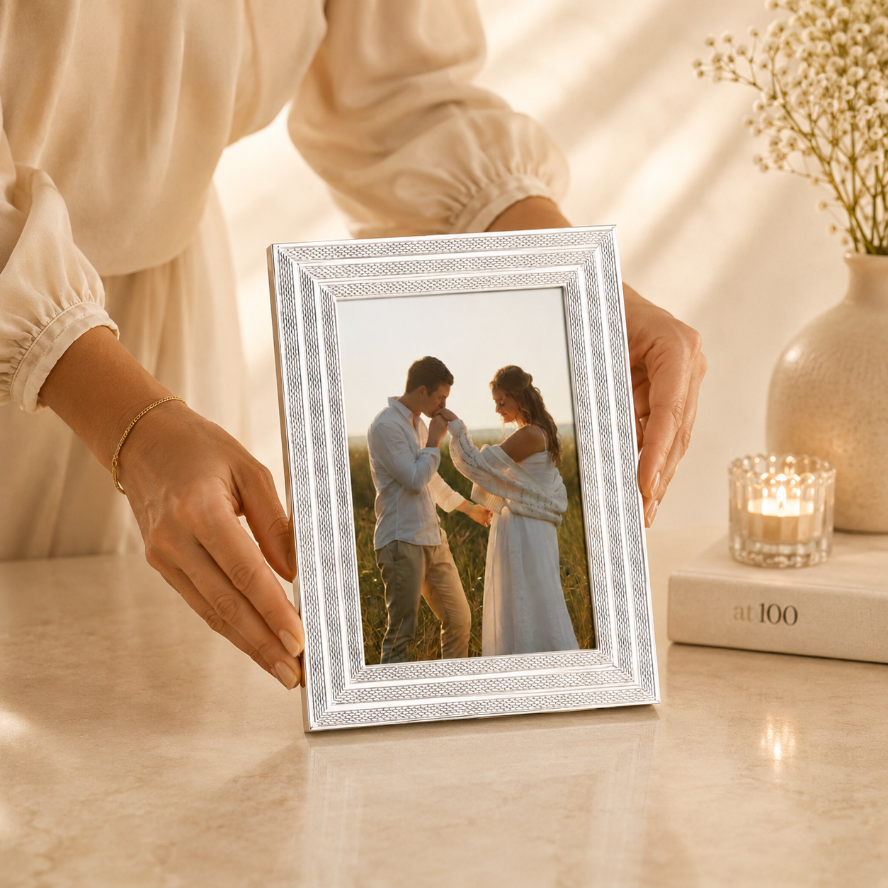 Precious Love Silver Photo Frame