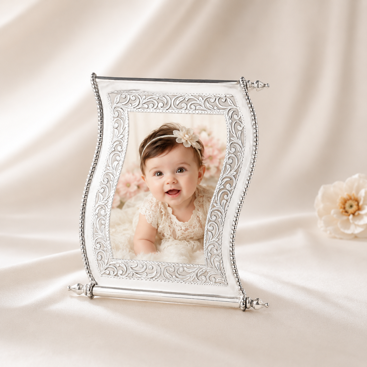 Regal Wave Silver  Photo Frame