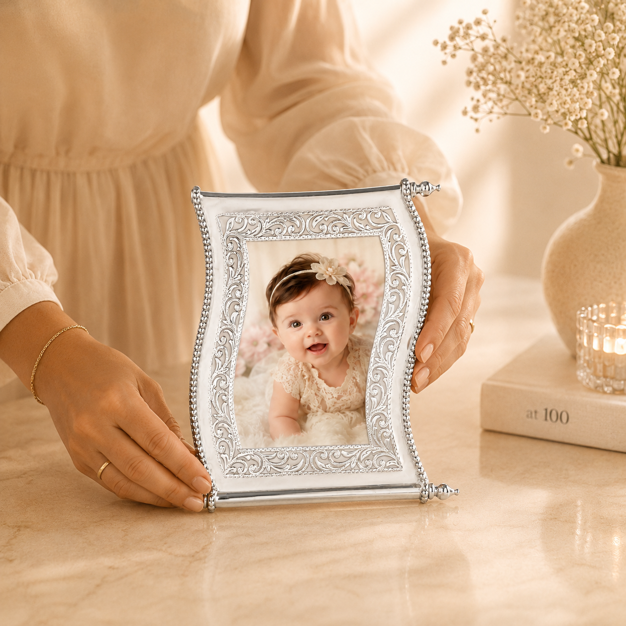 Regal Wave Silver  Photo Frame