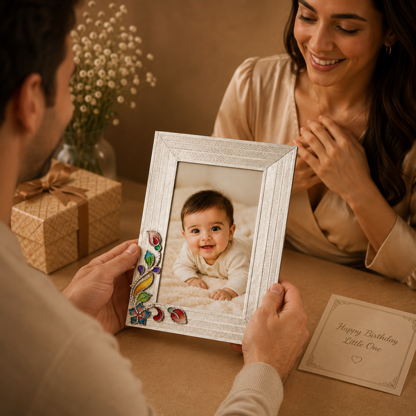 Garden Charm Silver Photo Frame