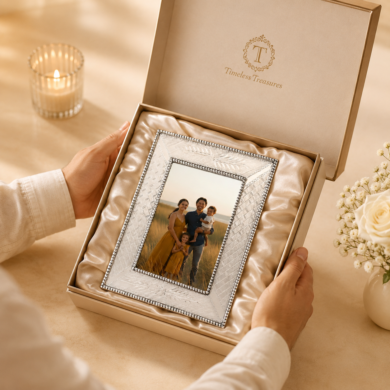 Family Legacy Silver Photo Frame