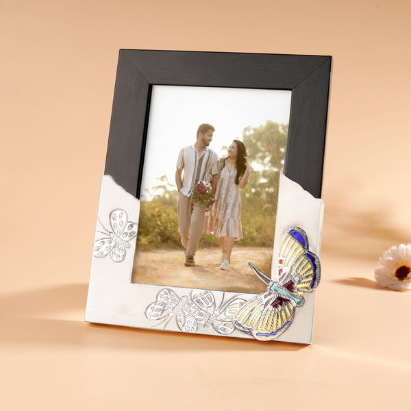 Butterfly Bliss Silver Photo Frame