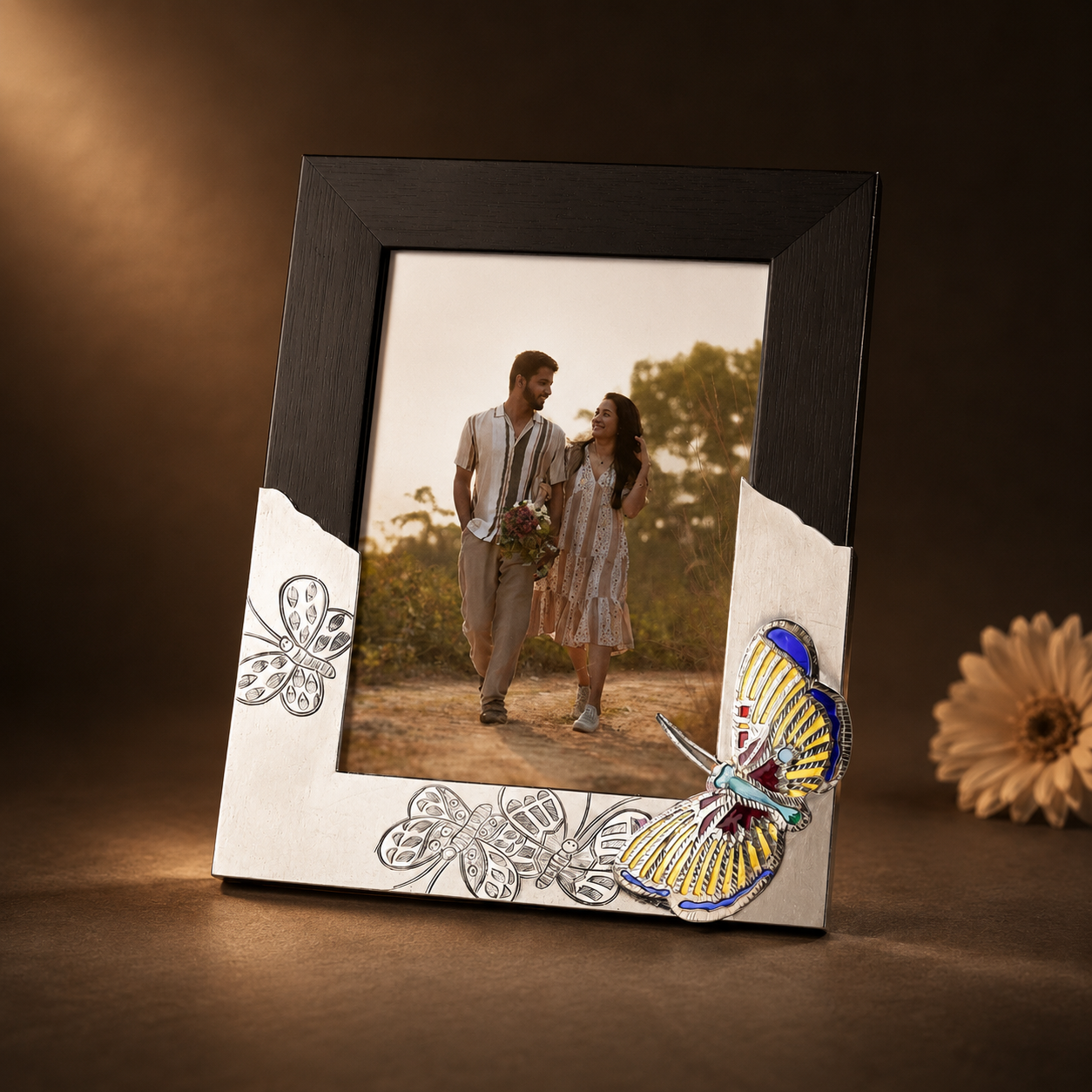 Butterfly Bliss Silver Photo Frame