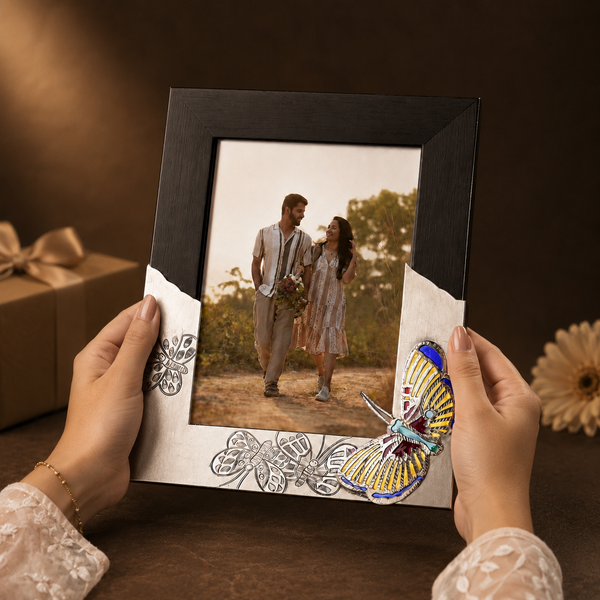 Butterfly Bliss Silver Photo Frame