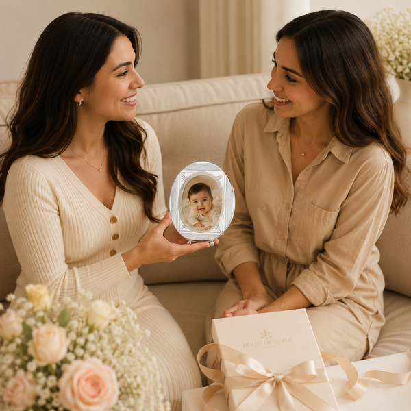 Oval Elegance Silver Photo Frame