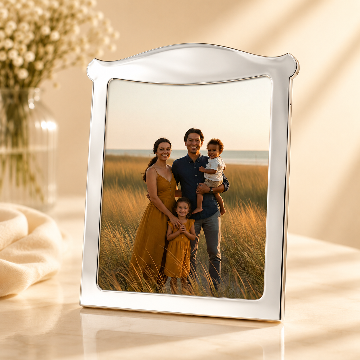 Elegant Memories Silver Photo Frame