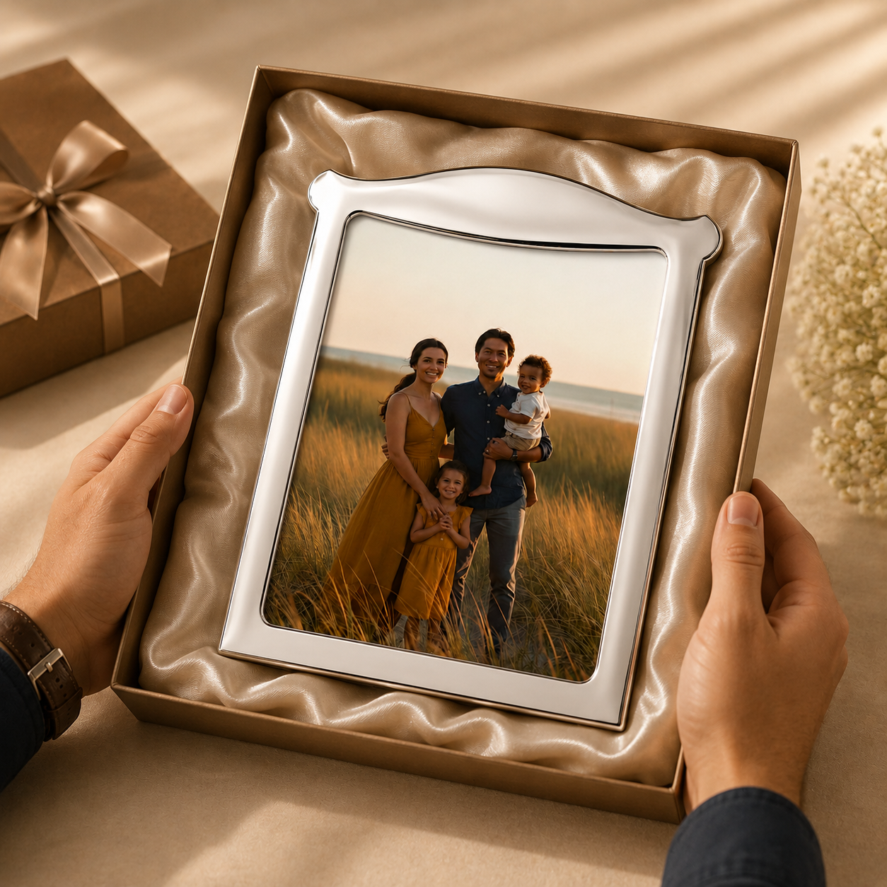 Elegant Memories Silver Photo Frame