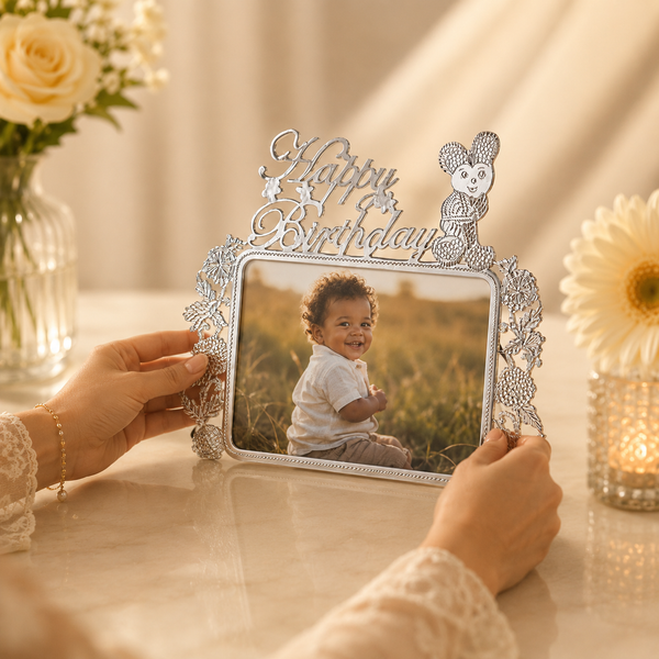 Happy Birthday Little Joys Silver Photo Frame