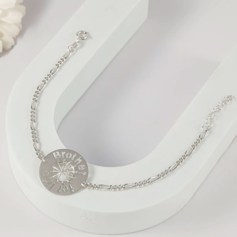 Brother Bond Silver Bracelet Silver For Him