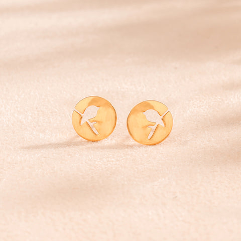 Siya Flying Bird Gold Earrings