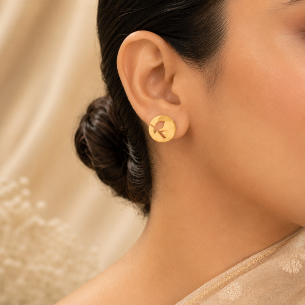 Siya Flying Bird Gold Earrings