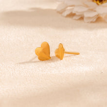 Reeva Mini Heart Gold Earrings
