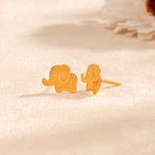 Elephant Gold Earrings For Kids