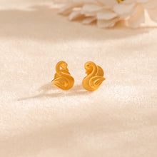Diya Majestic Swan Gold  Earrings