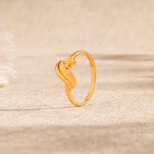 Vedika Soft Twist Gold Ring