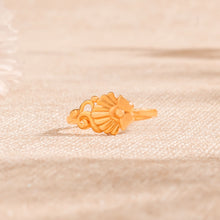 Reeva Royal Floral Scroll Gold Ring