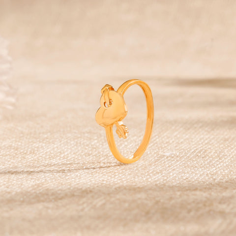 Vedika Heart & Arrow Style Gold Ring